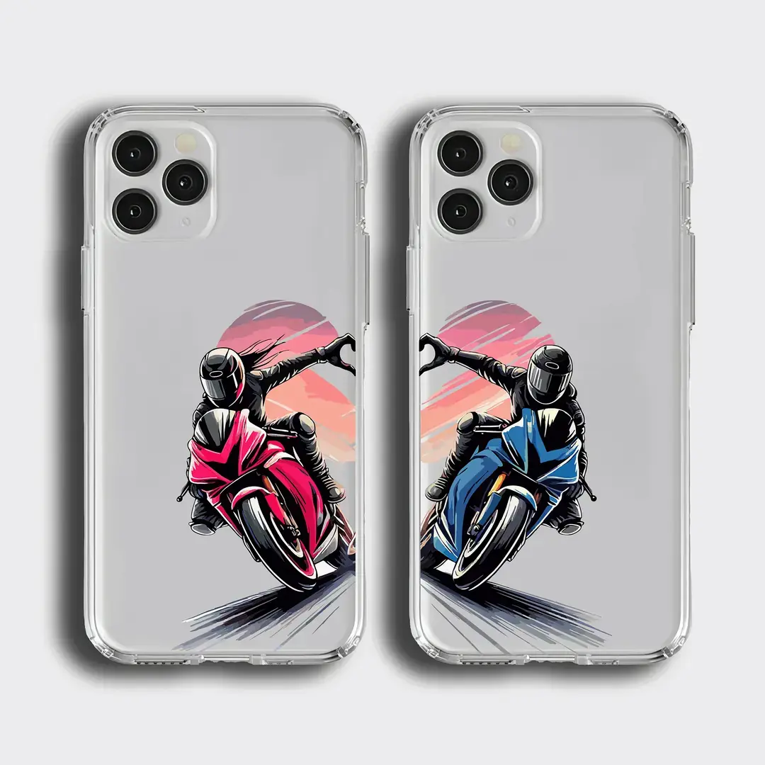 Motorcu Çift Telefon Kılıfı