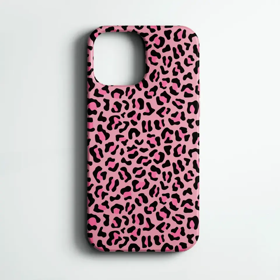 Pembe Kabartmalı Leopar Kılıf