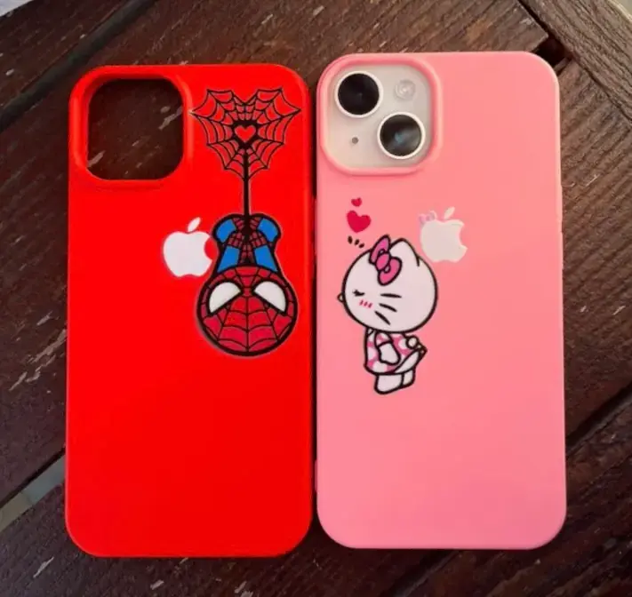 Spiderman Hellokitty Çift Kılıf