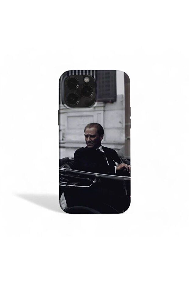 iPhone Uyumlu Atatürk Anı Premium İçi Kadife Lansman Telefon Kılıfı