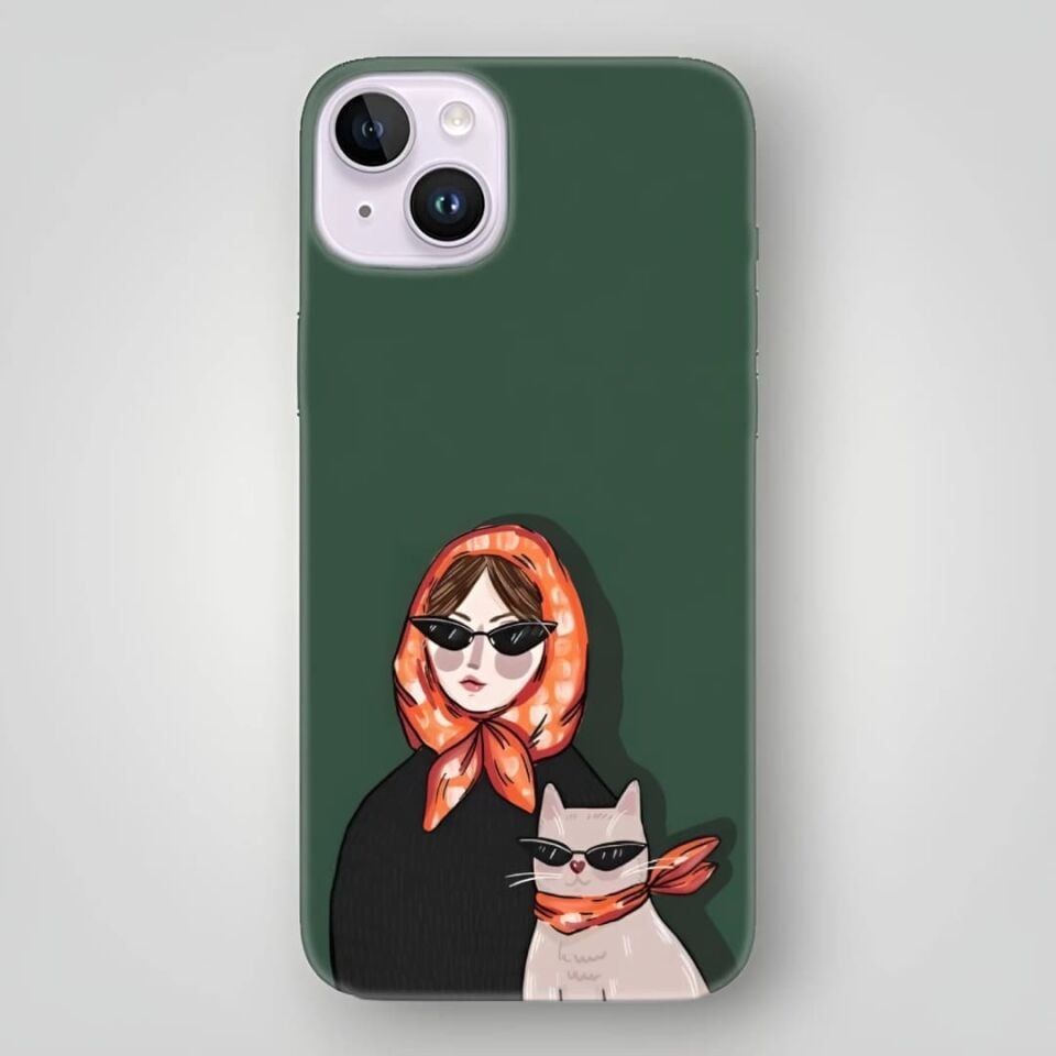Ben ve Kedim Desenli Kılıf