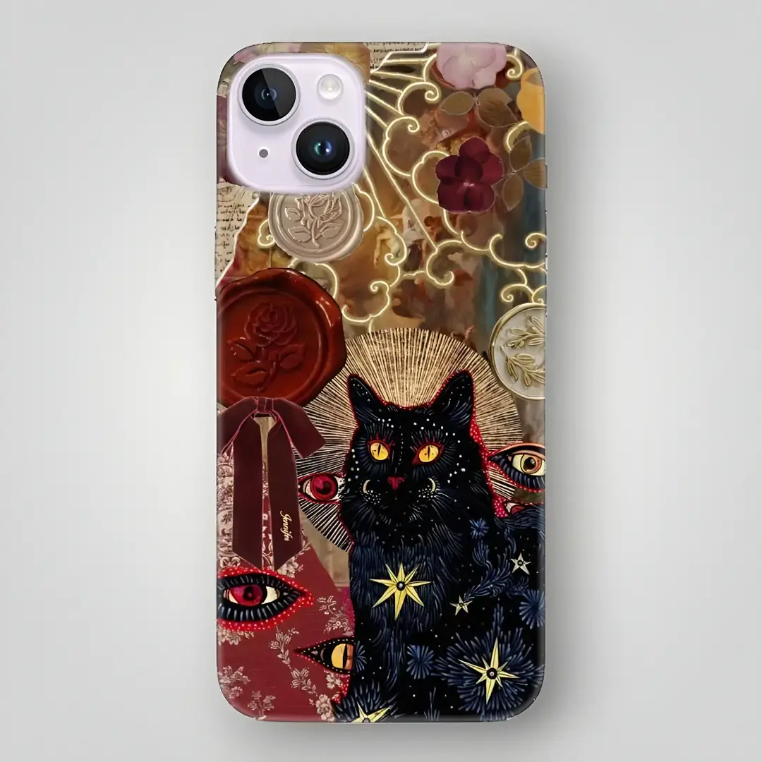 Boho Cat Desenli Kılıf