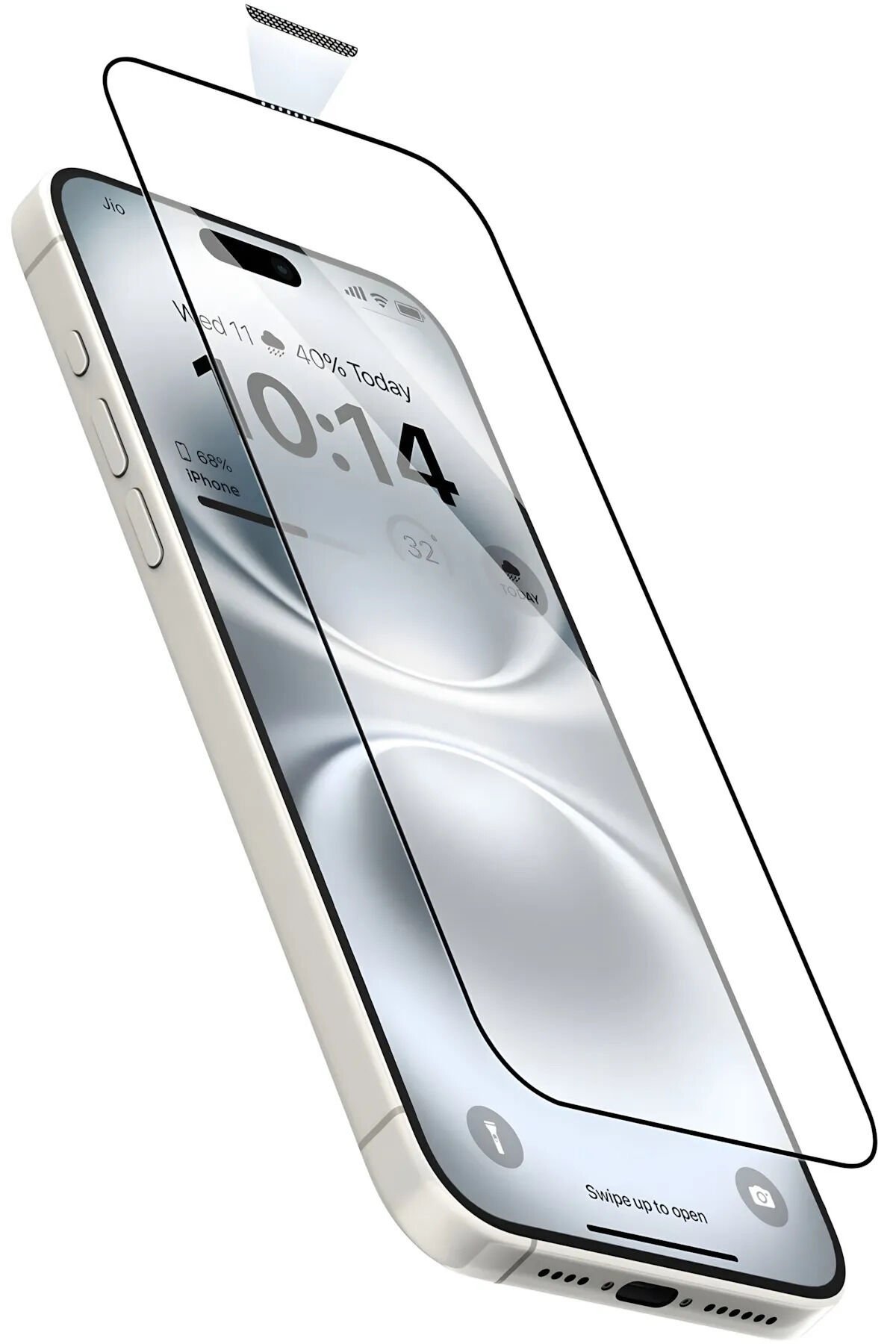 Iphone 17 PRO MAX Tam Kaplayan Ekran Koruyucu - Darbe Emici Temperli Kırılmaz Cam - Extra İnce