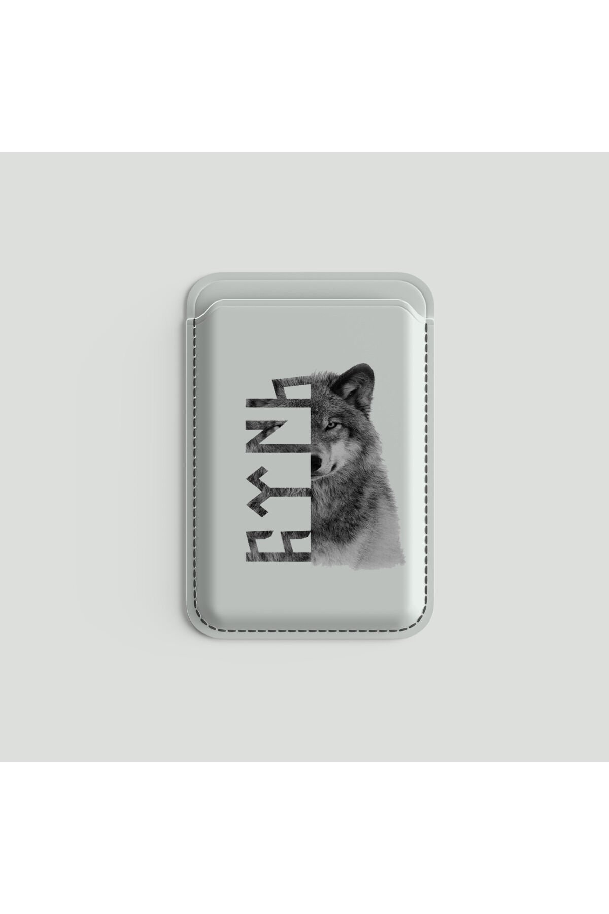 Atatürk Temalı MagSafe Uyumlu Mıknatıslı Siyah Kartlık | Çoklu Tasarım