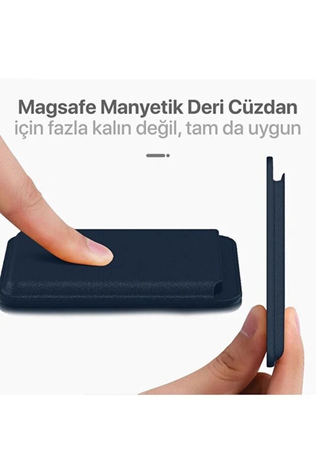 iPhone 11–13-14-17 Pro Max Uyumlu MagSafe Mıknatıslı Siyah Kartlık | Atatürk İmza