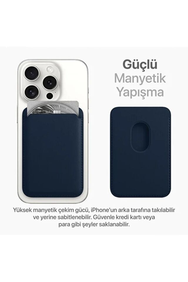 iPhone 11–13-14-17 Pro Max Uyumlu MagSafe Mıknatıslı Siyah Kartlık | Atatürk İmza