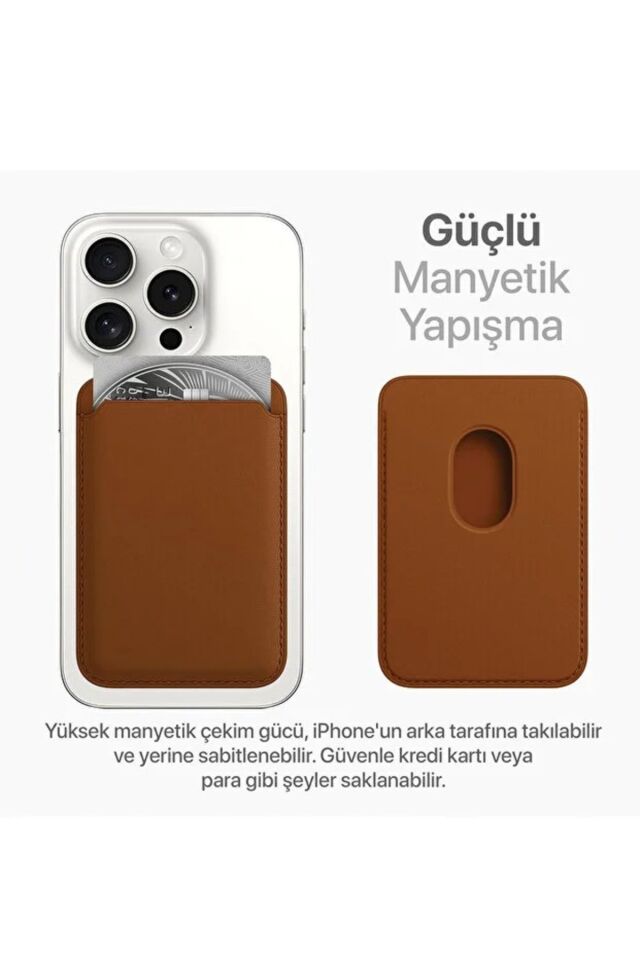 iPhone 11–13-14-17 Pro Max Uyumlu MagSafe Mıknatıslı Siyah Kartlık | Atatürk İmza