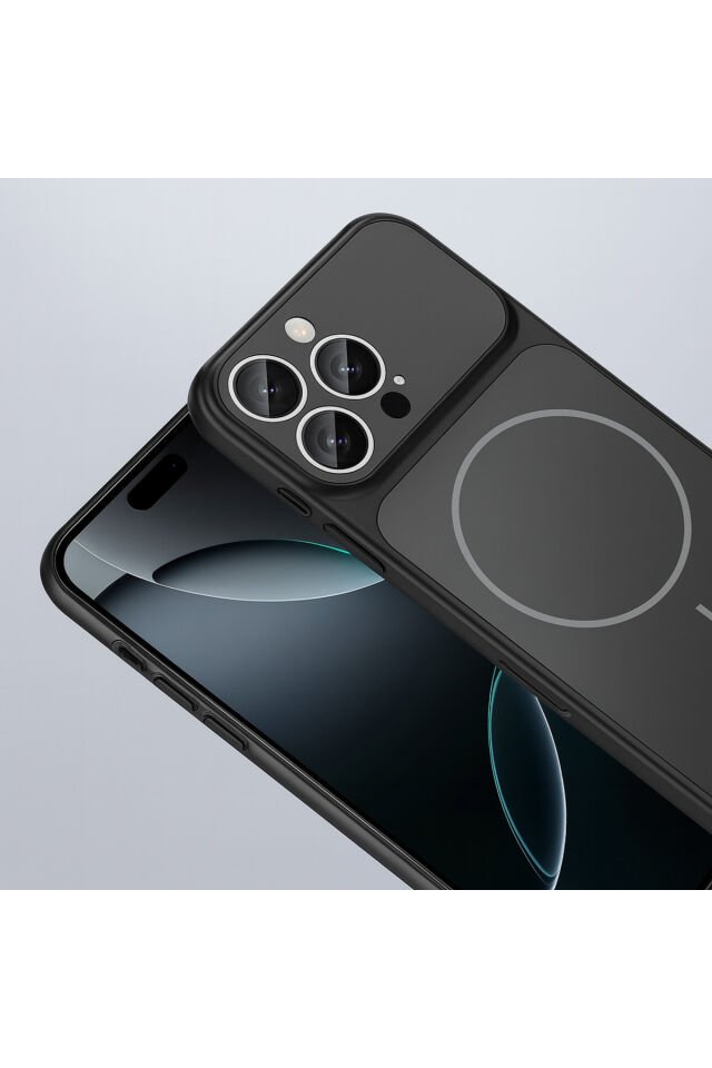 Sadece İPhone 12 Pro Max Uyumlu 17 Serisi Görünümlü Lens Korumalı Popüler Kılıf...