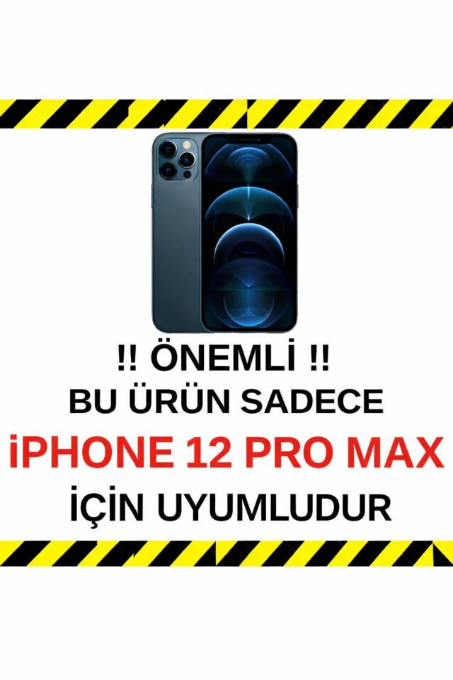 Sadece İPhone 12 Pro Max Uyumlu 17 Serisi Görünümlü Lens Korumalı Popüler Kılıf...