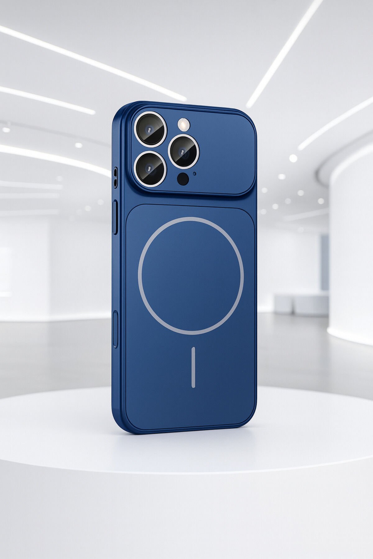 Sadece İPhone 12 Pro Max Uyumlu 17 Serisi Görünümlü Lens Korumalı Popüler Kılıf...