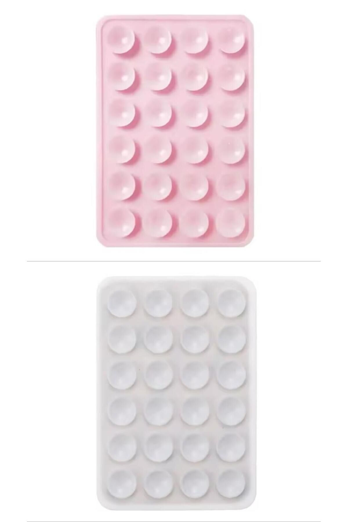 İki Renk Silikon Vantuzlu Telefon Tutacağı – Telefon Arkası Silikon Vantuz Yapışkanlı Güçlü Tutuş