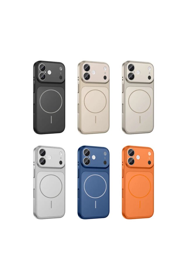 iPhone MAVİ 16 Uyumlu 17 Pro Max Görünüme Çeviren Kamera Koruma Magsafe Kılıf