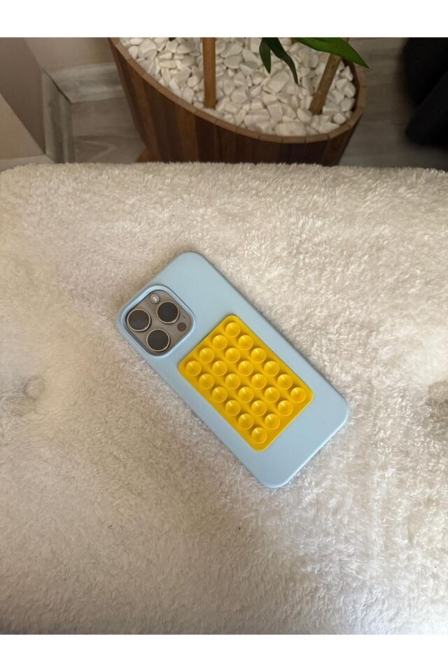 Silikon Vantuzlu Telefon Tutacağı – Telefon Arkası Silikon Vantuz Yapışkanlı Güçlü Tutuş