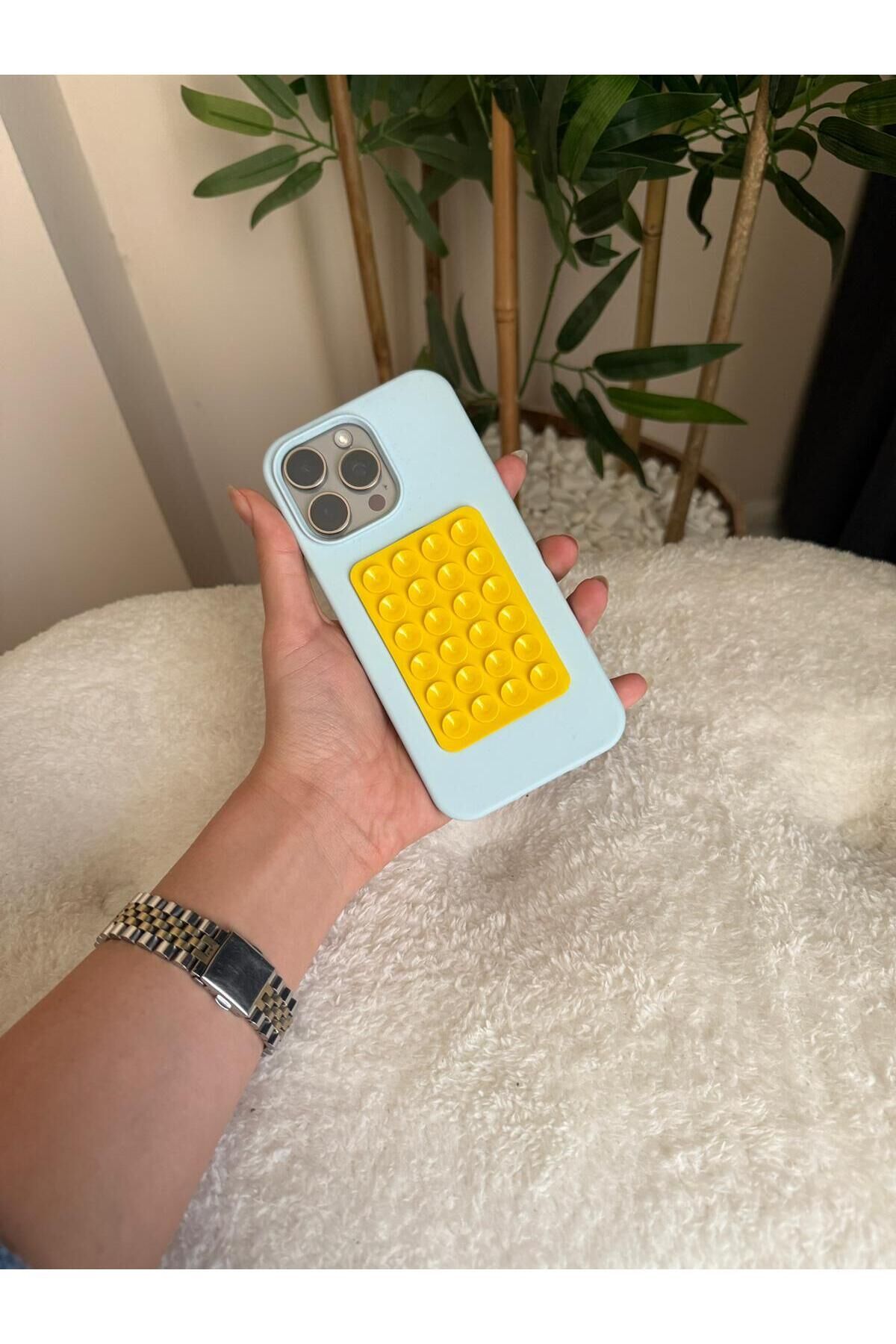 Silikon Vantuzlu Telefon Tutacağı – Telefon Arkası Silikon Vantuz Yapışkanlı Güçlü Tutuş