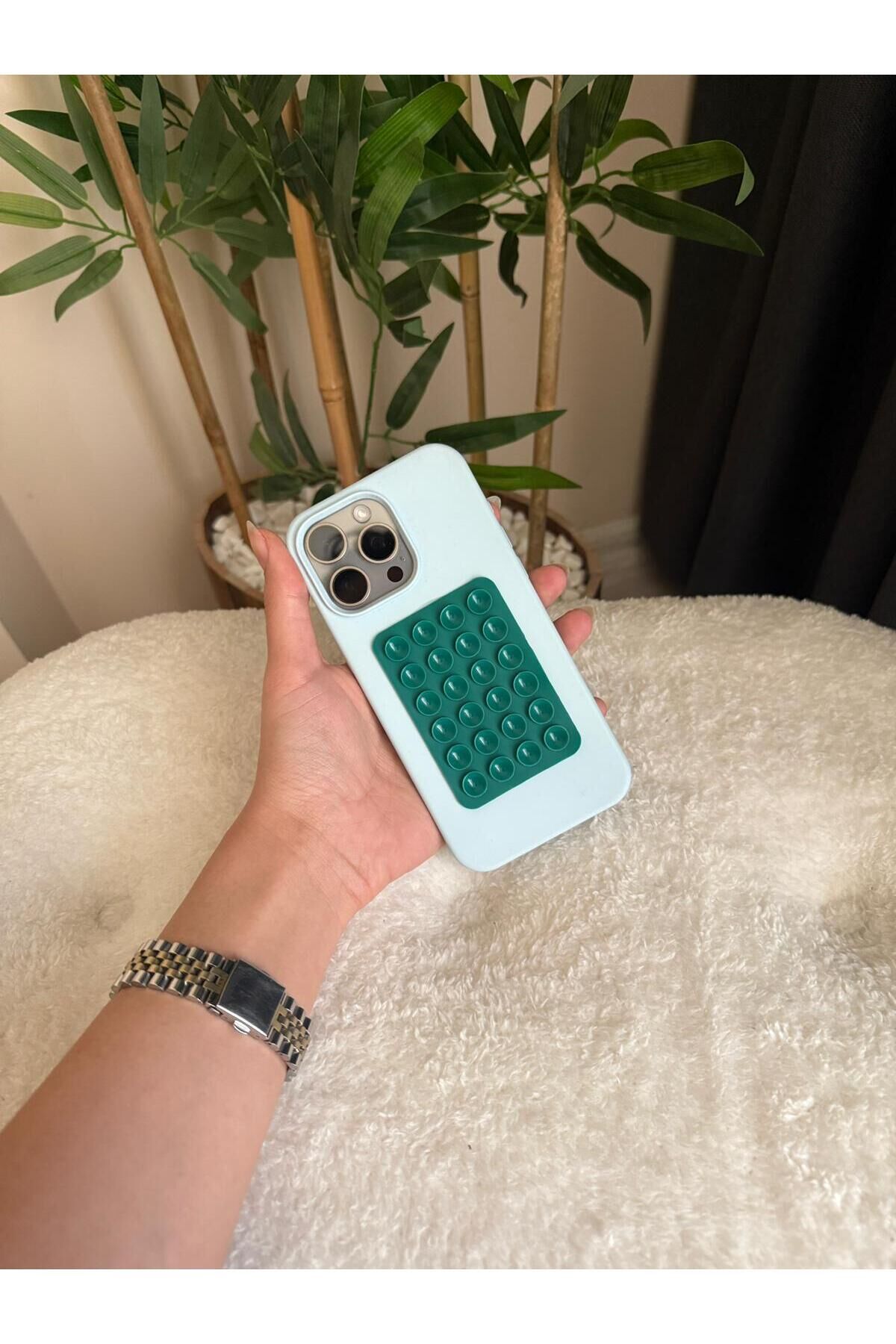 Silikon Vantuzlu Telefon Tutacağı – Telefon Arkası Silikon Vantuz Yapışkanlı Güçlü Tutuş