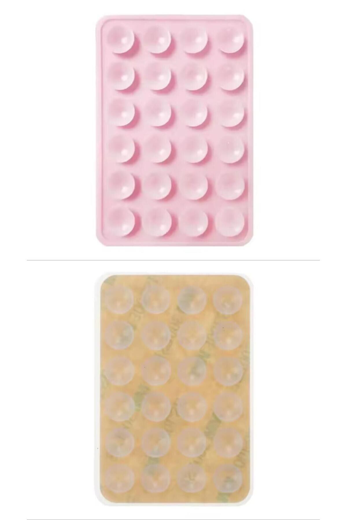 İki Renk Silikon Vantuzlu Telefon Tutacağı – Telefon Arkası Silikon Vantuz Yapışkanlı Güçlü Tutuş