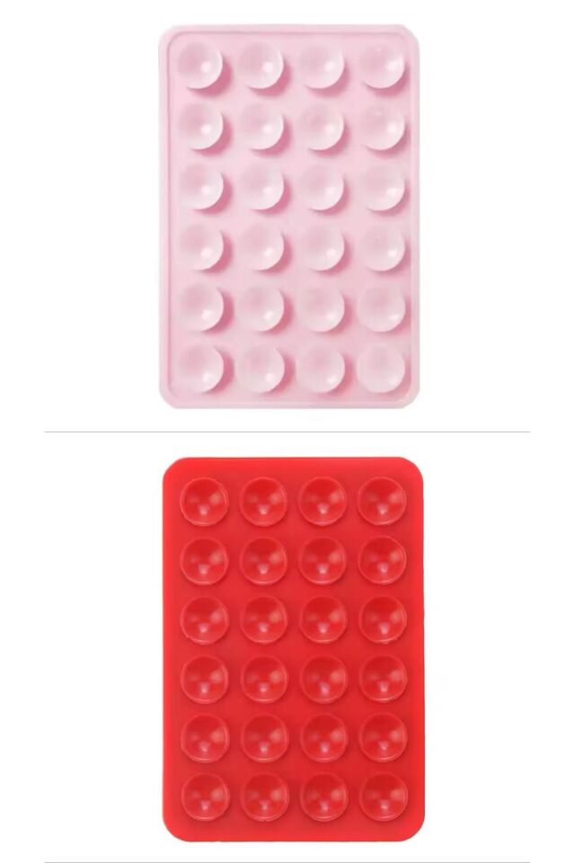 İki Renk Silikon Vantuzlu Telefon Tutacağı – Telefon Arkası Silikon Vantuz Yapışkanlı Güçlü Tutuş