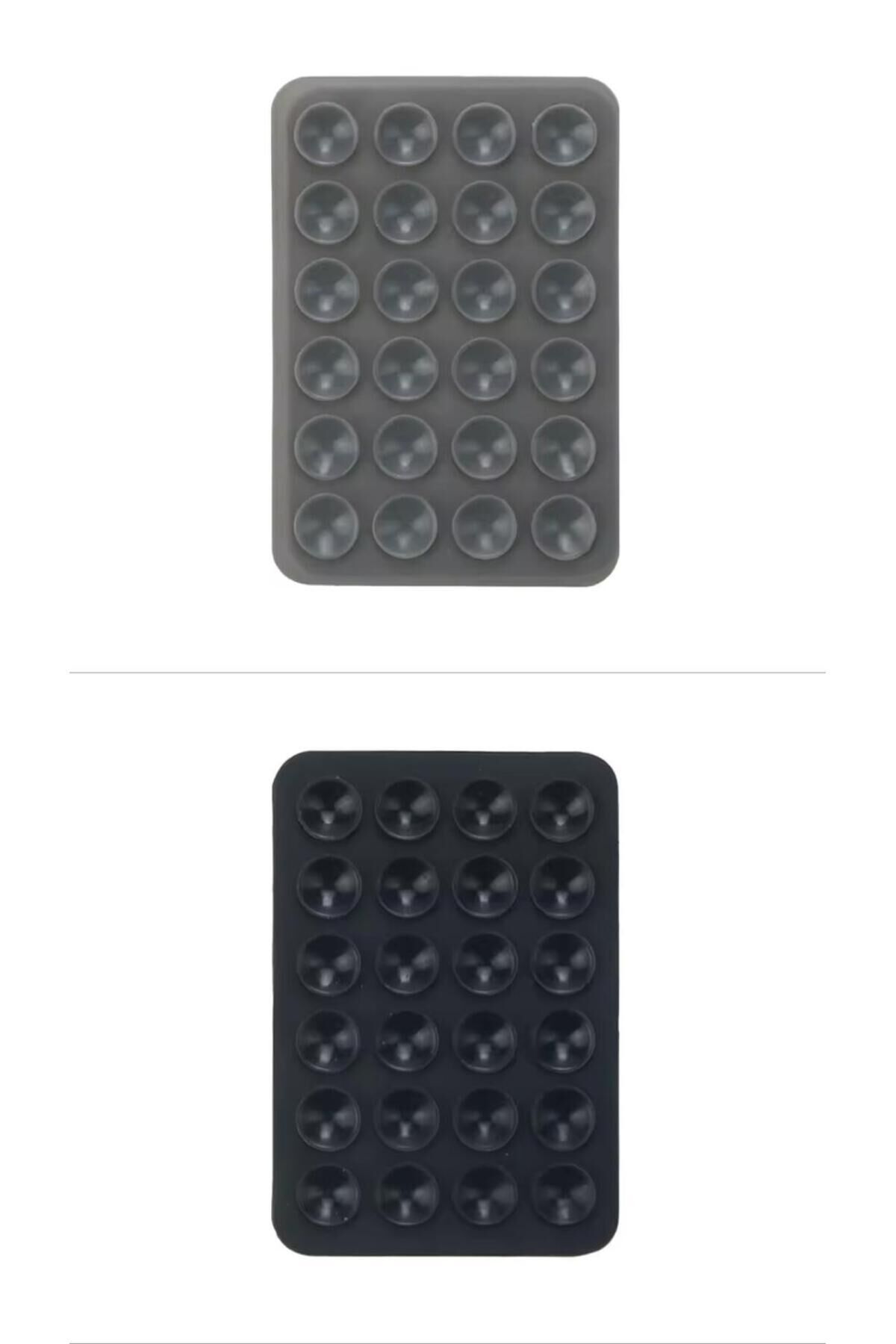 İki Renk Silikon Vantuzlu Telefon Tutacağı – Telefon Arkası Silikon Vantuz Yapışkanlı Güçlü Tutuş