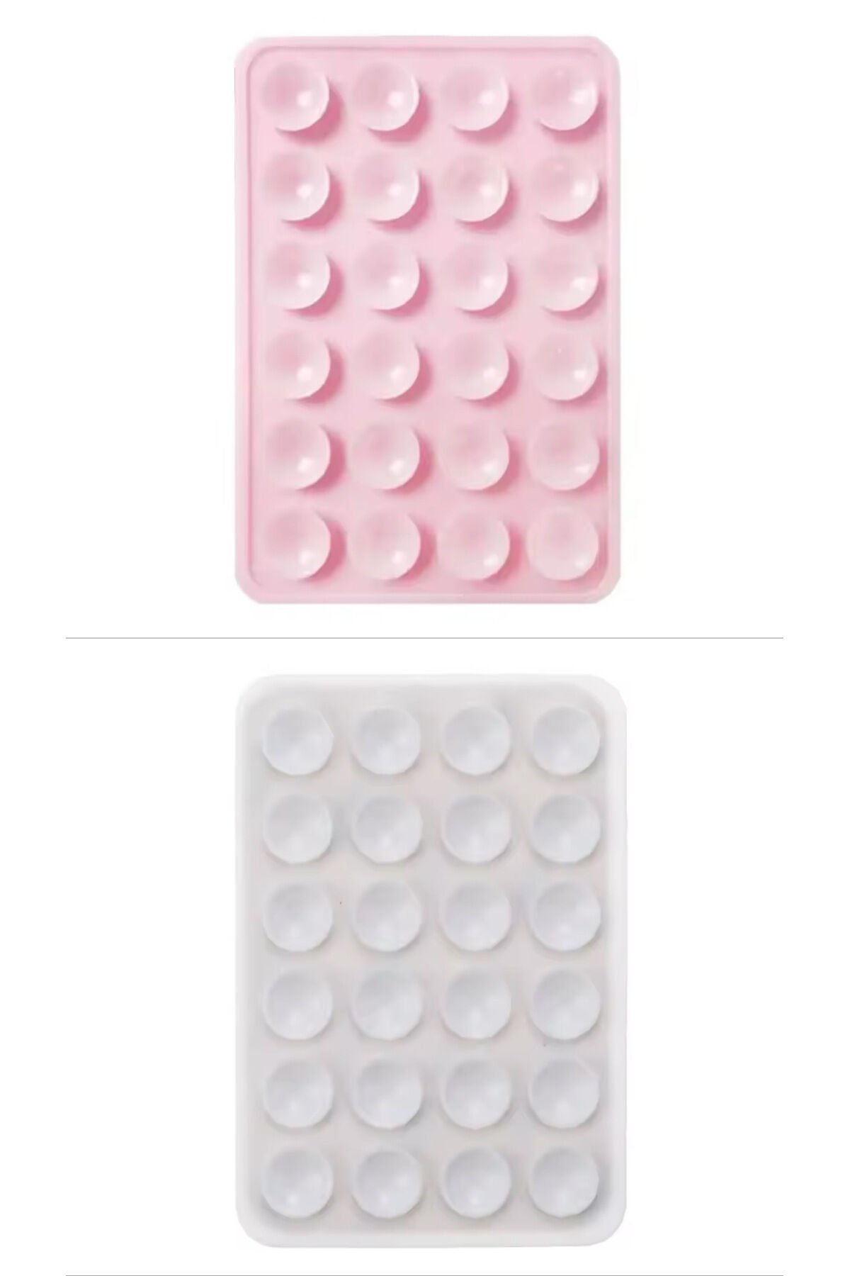 İki Renk Silikon Vantuzlu Telefon Tutacağı – Telefon Arkası Silikon Vantuz Yapışkanlı Güçlü Tutuş