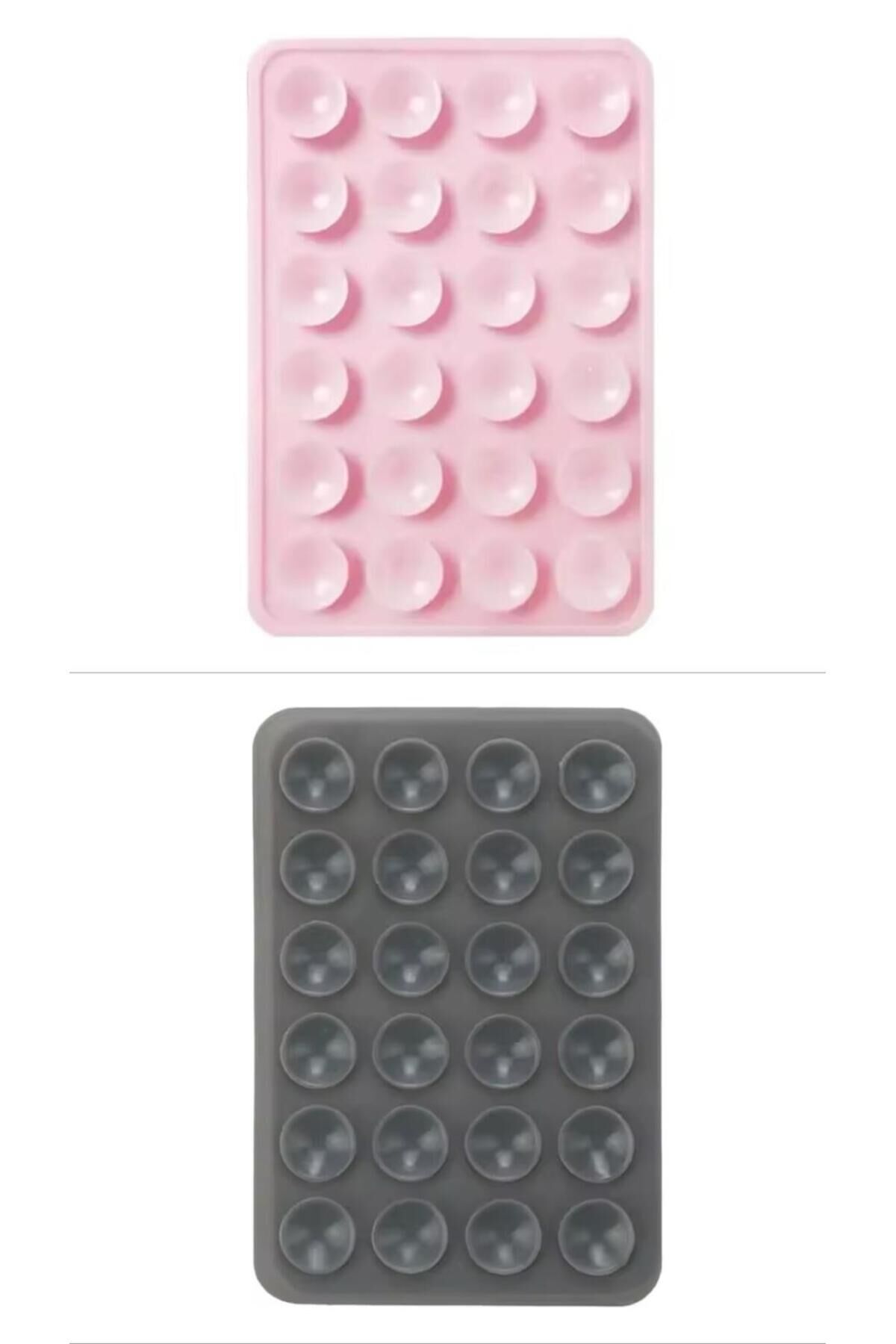 İki Renk Silikon Vantuzlu Telefon Tutacağı – Telefon Arkası Silikon Vantuz Yapışkanlı Güçlü Tutuş