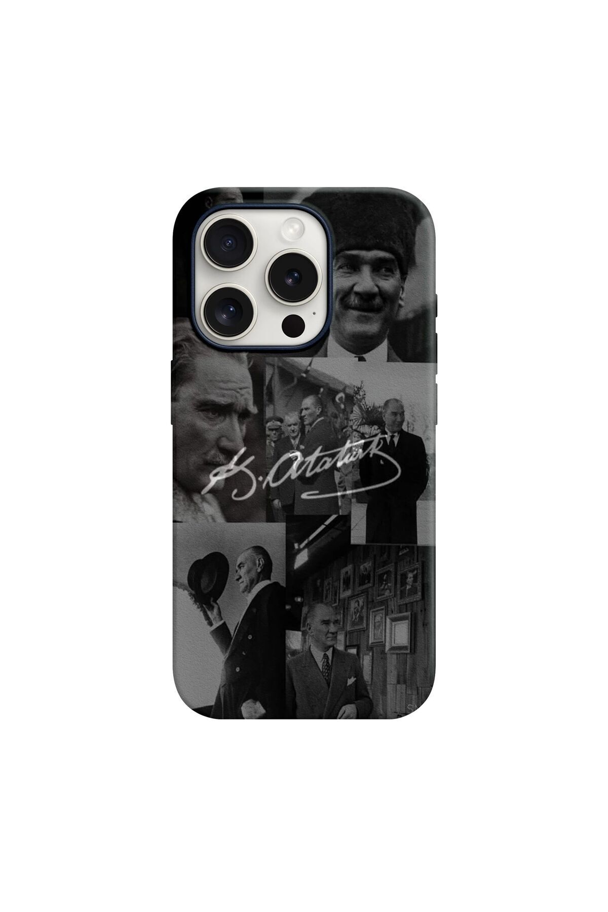 iPhone Atatürk Desenli İçi Kadife Premium Kalite Lansman Telefon Kılıfı