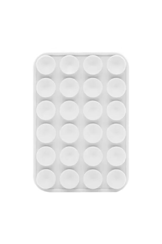 Silikon Emme Telefon Tutucu Çok Fonksiyonlu Vantuz Kaymaz Tek Taraflı Arka Çıkartmalı