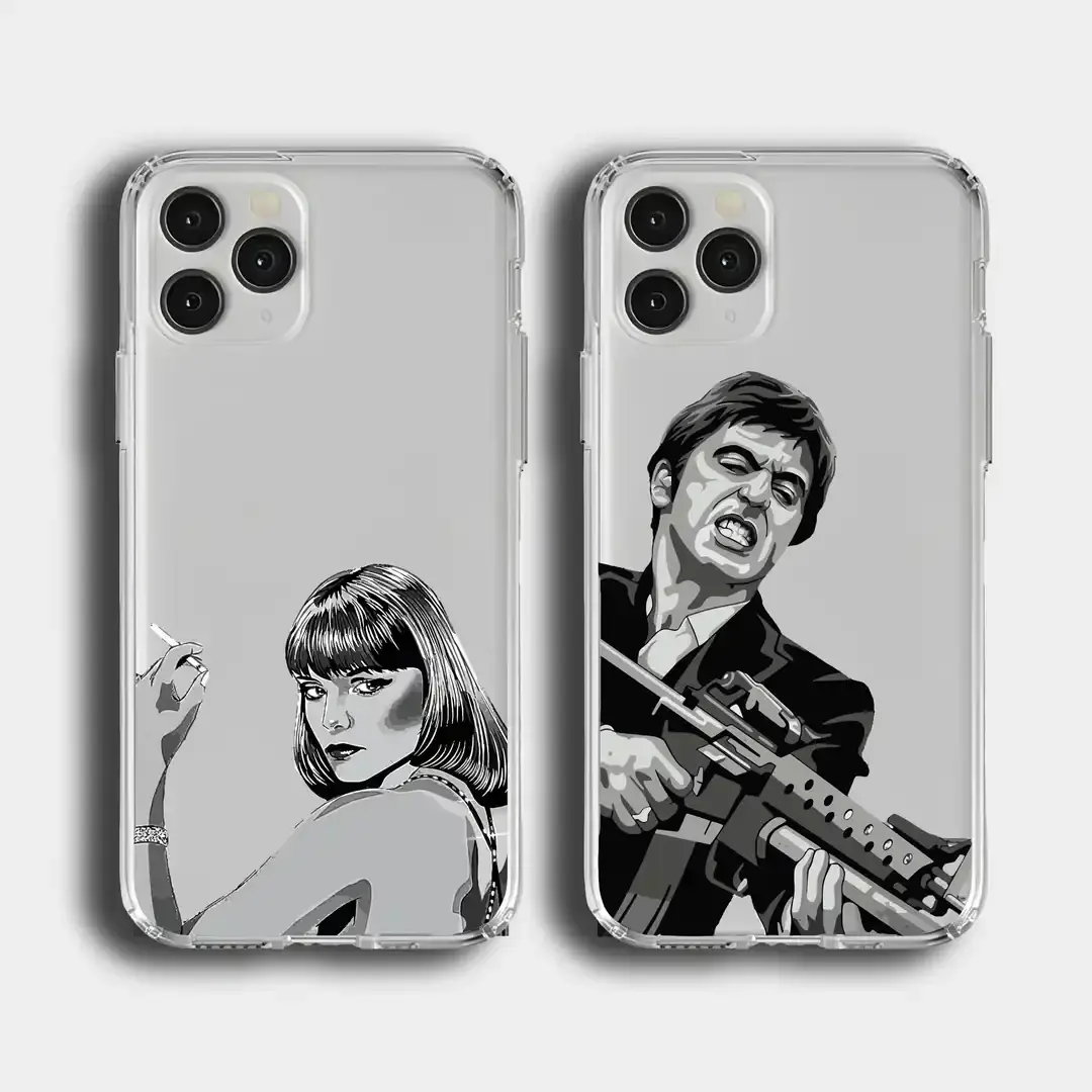 Scarface Çift Kılıf Şeffaf