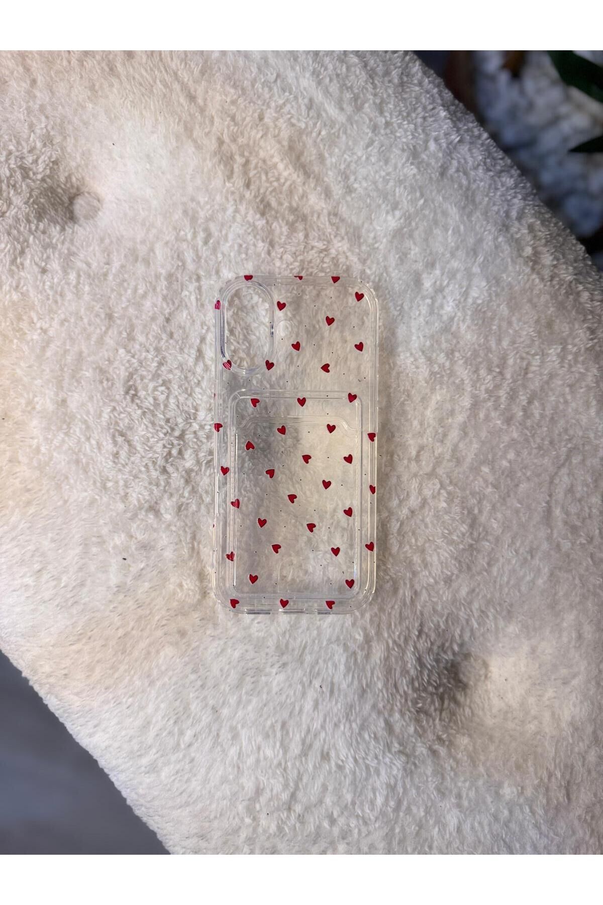 İphone 17 Uyumlu İçi Kadife Leke Tutmaz Premiım Kalp Logolu Tasarım Telefon Kılıfı