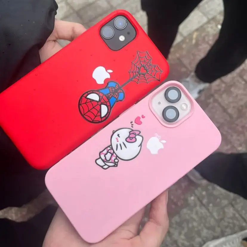 Spiderman Hellokitty Çift Kılıf Renkli