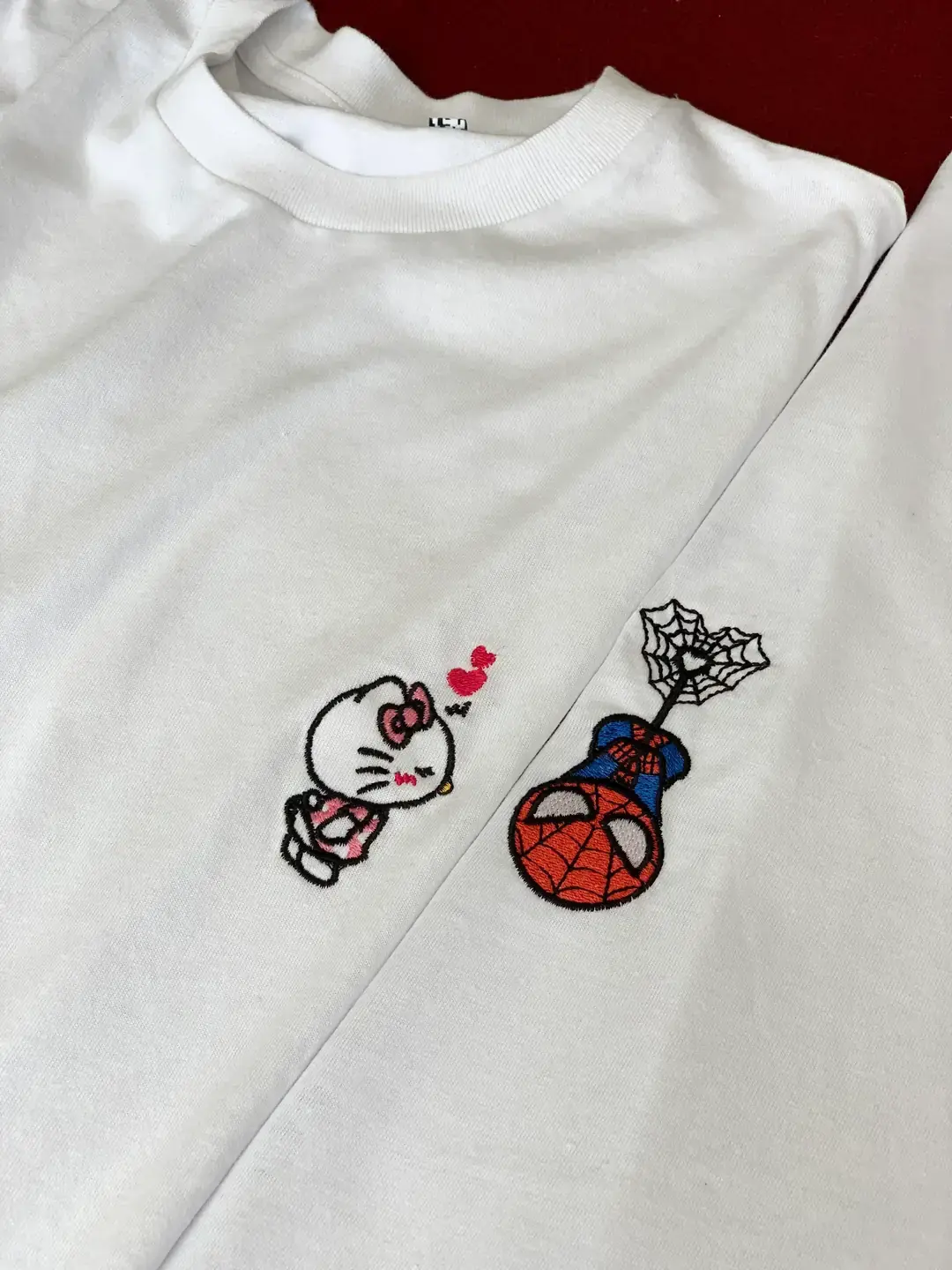 Spiderman Hellokitty Couple Tişört M - S