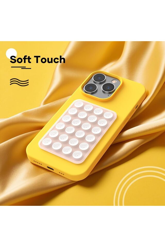 Silikon Vakumlu Telefon Tutucu, Cep Telefonu için Tutacak, Telefon Arkası Silikon Vantuz Güçlü Tutuş