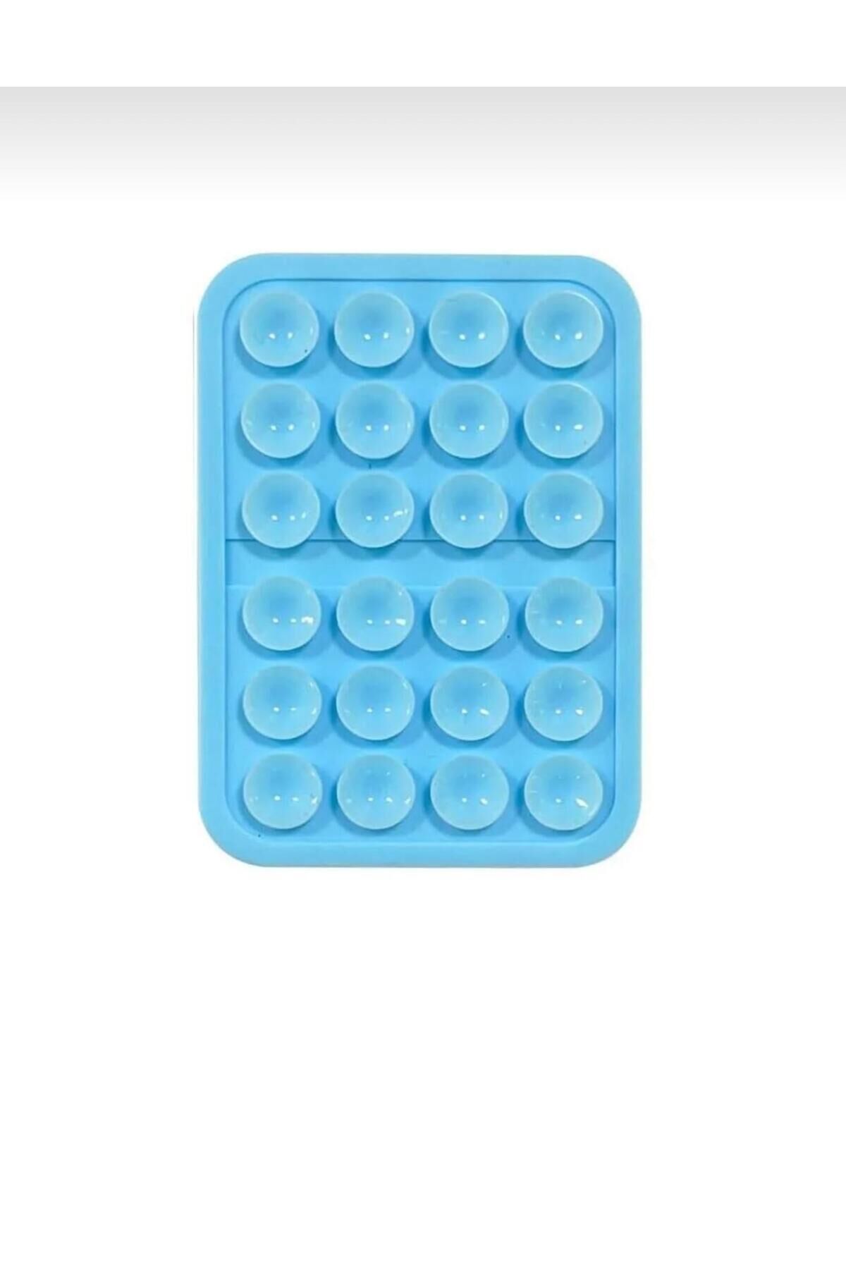 Silikon Vakumlu Yapışkanlı Kaymaz Vantuz Cep Telefon Tutucu Akrobat Lacivert Belirtilmemiş Silikon