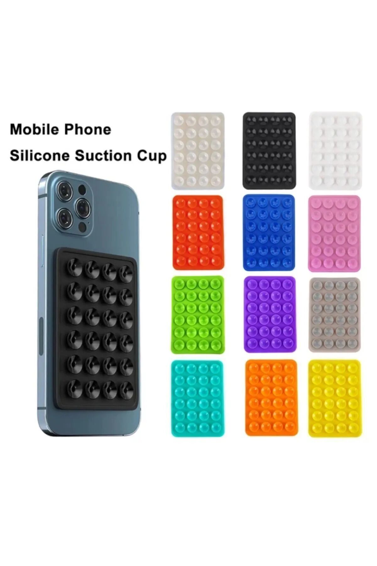Vantuzlu Telefon Tutucu Kırmızı