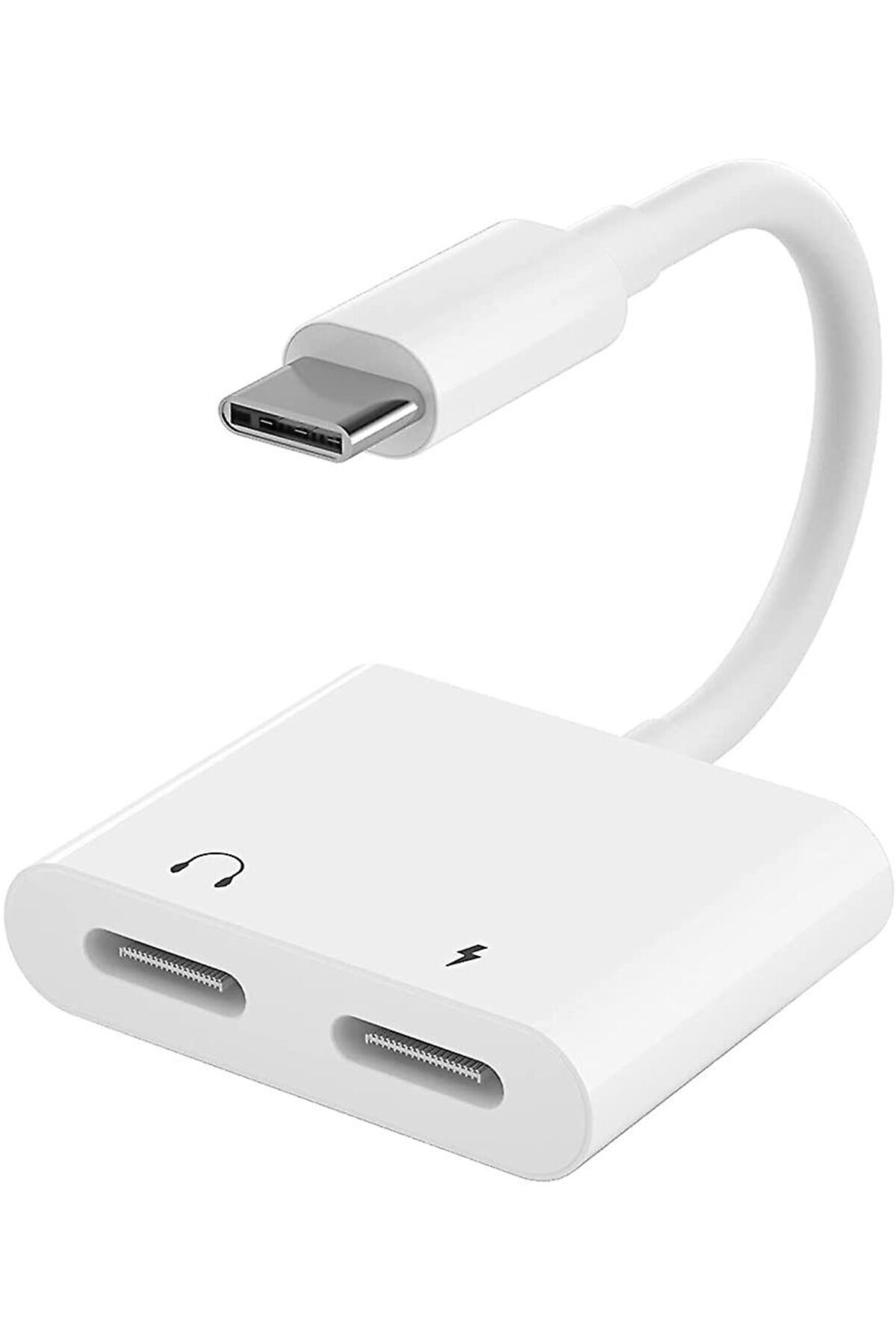 iphone 15Pro-15Promax çift type c girişli Birebir Aux Kulaklık Ve Şarj Çevirici Dönüştürücü Kablo