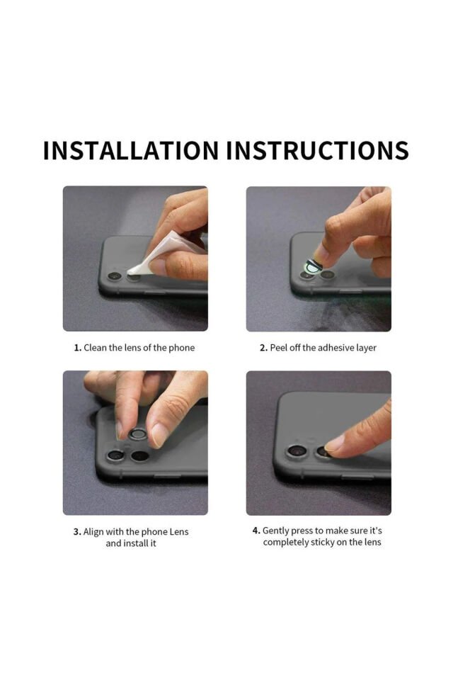 İphone 13 Uyumlu Kamera Lens Koruyucu