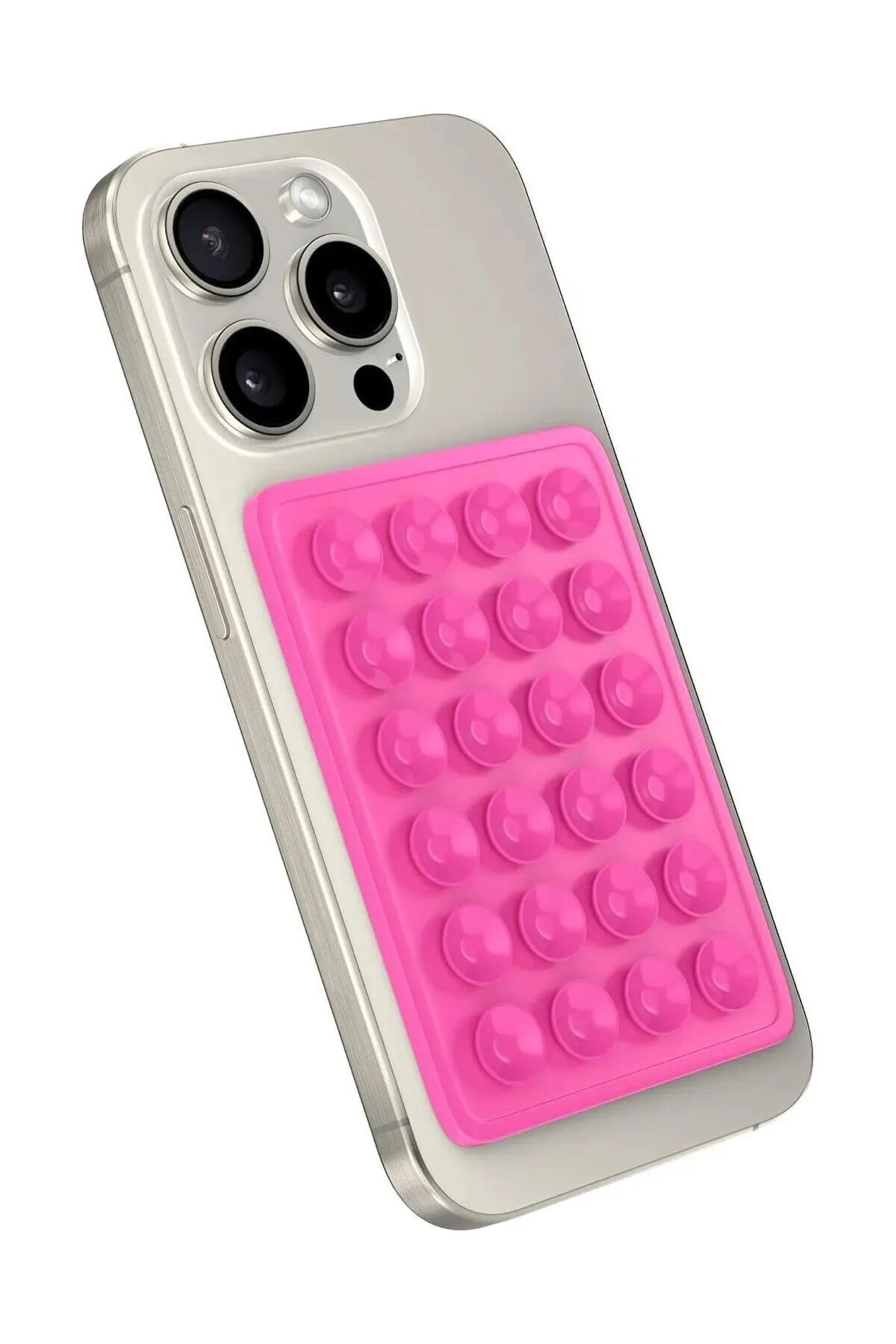 Silikon Vantuzlu Telefon Tutacağı 24 Vantuzlu 1 Paket Yapışkanlı Cep Telefonu Tutucu Mıknatıslı Pemb