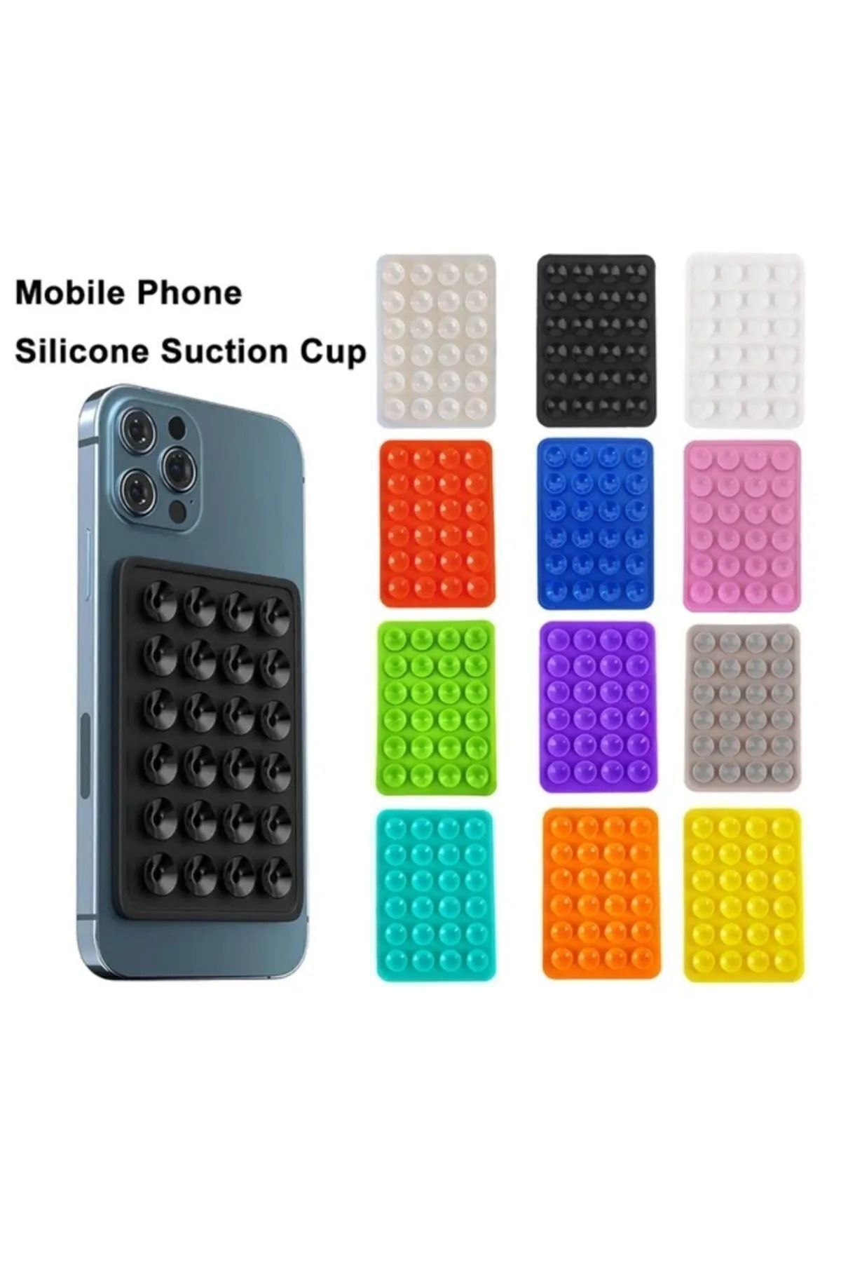 Telefon Tutucu Vantuz Gri Akrobat Gri Belirtilmemiş Vantuzlu Kauçuk TR