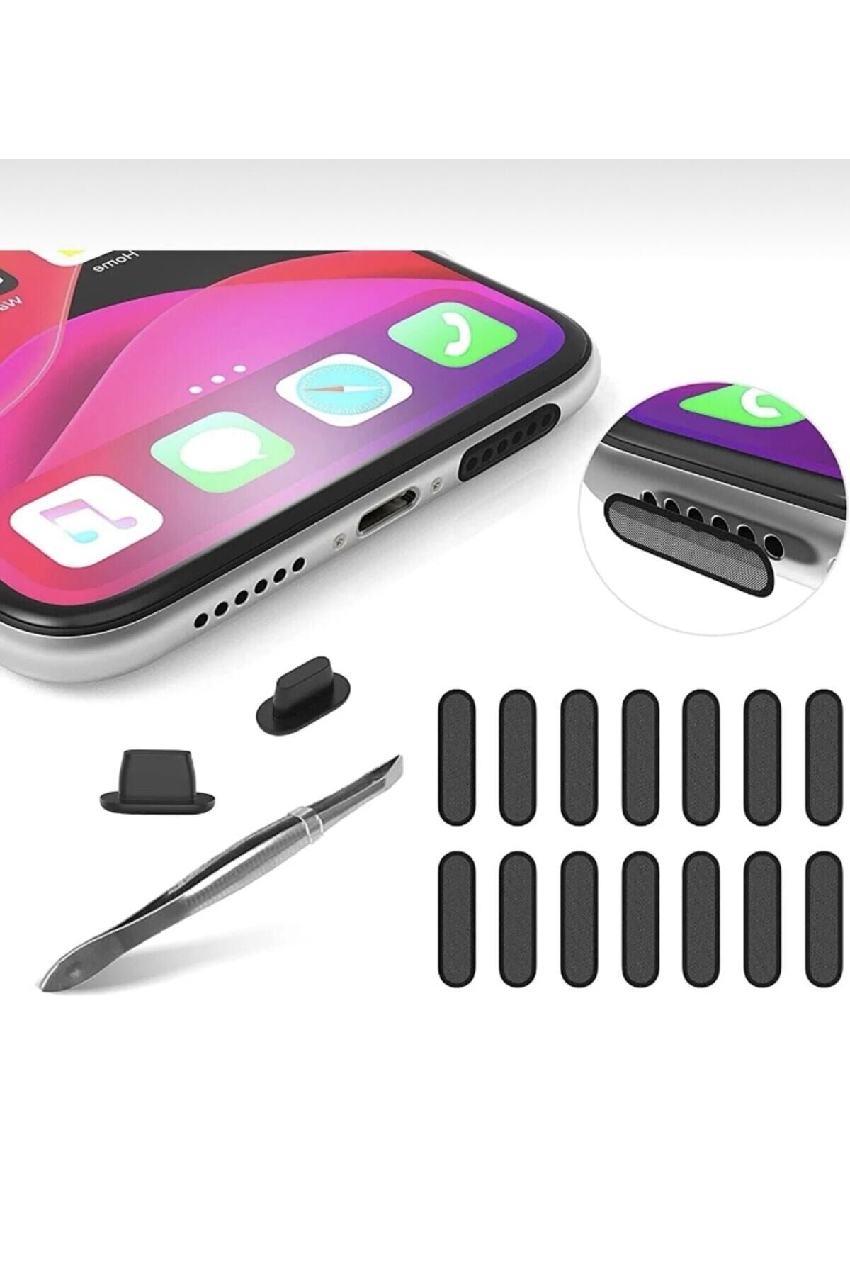 3 Adet Cep Telefonu Hoparlörü Için Toz Önleyici Sticker-telefon Hoparlör Koruyucu 1.6 Cm-2.2 Cm