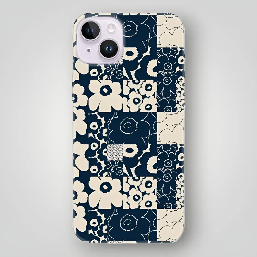 Retro Marine Bloom Desenli Kılıf